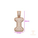 نمای نزدیک اویز ژوپینگ نگین‌دار کد X000693002