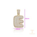 نمای نزدیک اویز ژوپینگ نگین‌دار رنگ ثابت کد X000694847