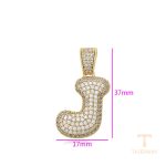 نمای نزدیک اویز ژوپینگ نگین‌دار کد X000694852