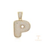 اویز ژوپینگ رنگ طلایی طرح طلا ۱۴ عیار نگین‌دار کد X000694858