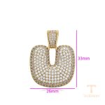 نمای نزدیک اویز ژوپینگ نگین‌دار کد X000694864