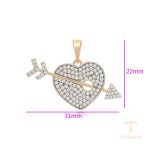 نمای نزدیک اویز ژوپینگ نگین‌دار کد X000702699