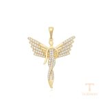 نمای نزدیک اویز ژوپینگ نگین‌دار کد X000709124