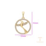 جزییات و نمای نزدیک اویز ژوپینگ طول Free وزن 3 گرم کد X000715220