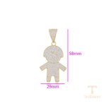 جزییات و نمای نزدیک اویز ژوپینگ طول Free وزن 11.73 گرم کد X000716890