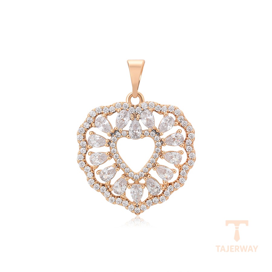 اویز ژوپینگ رنگ طلایی طرح طلا ۱۸ عیار نگین‌دار کد X000716934