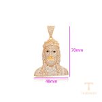 نمای نزدیک اویز ژوپینگ نگین‌دار کد X000716980