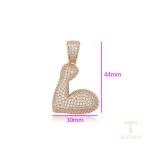 نمای نزدیک اویز ژوپینگ نگین‌دار کد X000716994