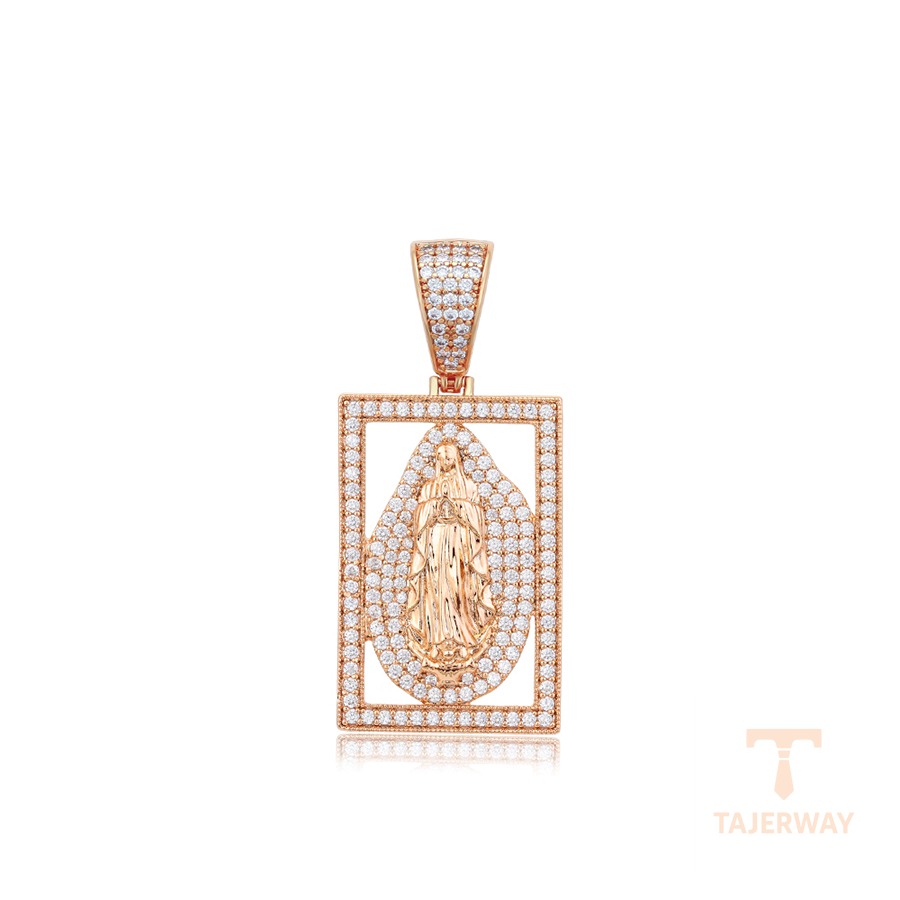 اویز ژوپینگ رنگ طلایی طرح طلا ۱۸ عیار نگین‌دار کد X000717093