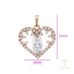 نمای نزدیک اویز ژوپینگ نگین‌دار کد X000720735