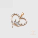 جزییات و نمای نزدیک اویز ژوپینگ وزن 3.74 گرم کد X000748915