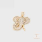 نمای نزدیک اویز ژوپینگ نگین‌دار کد X000751706
