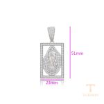 نمای نزدیک اویز ژوپینگ نگین‌دار کد X000752117