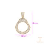 جزییات و نمای نزدیک اویز ژوپینگ وزن 8.13 گرم کد X000752125