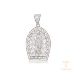 اویز ژوپینگ طلای سفید (رادیوم) نگین‌دار کد X000752157