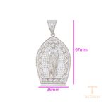 نمای نزدیک اویز ژوپینگ نگین‌دار کد X000752157