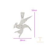 نمای نزدیک اویز ژوپینگ نگین‌دار رنگ ثابت کد X000752275