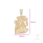 نمای نزدیک اویز ژوپینگ نگین‌دار کد X000753579