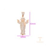 نمای نزدیک اویز ژوپینگ نگین‌دار کد X000755843