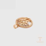 جزییات و نمای نزدیک اویز ژوپینگ وزن 3.03 گرم کد X000783624