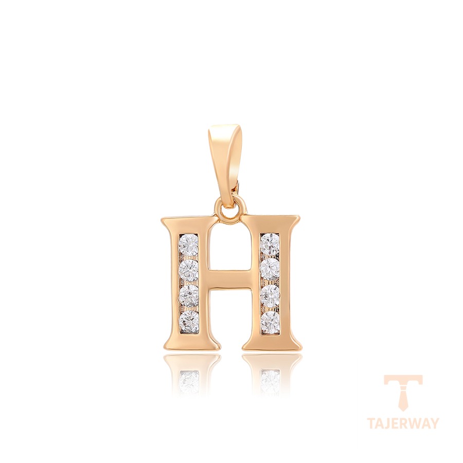 اویز ژوپینگ رنگ طلایی طرح طلا ۱۸ عیار نگین‌دار کد X000784429