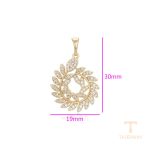 نمای نزدیک اویز ژوپینگ نگین‌دار کد X000787880
