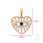 جزییات و نمای نزدیک اویز ژوپینگ طول Free وزن 4.64 گرم کد X000789186