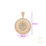 نمای نزدیک اویز ژوپینگ نگین‌دار کد X000794317
