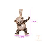 نمای نزدیک اویز ژوپینگ نگین‌دار کد X000799289