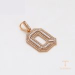 جزییات و نمای نزدیک اویز ژوپینگ طول Free وزن 12.96 گرم کد X000800260