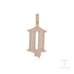 اویز ژوپینگ رنگ طلایی طرح طلا ۱۸ عیار نگین‌دار کد X000804665