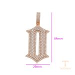جزییات و نمای نزدیک اویز ژوپینگ طول Free وزن 11.8 گرم کد X000804685