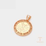 نمای نزدیک اویز ژوپینگ نگین‌دار رنگ ثابت کد X000809804