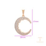 جزییات و نمای نزدیک اویز ژوپینگ طول Free وزن 3.31 گرم کد X000832261