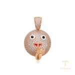 نمای نزدیک اویز ژوپینگ نگین‌دار کد X000835713