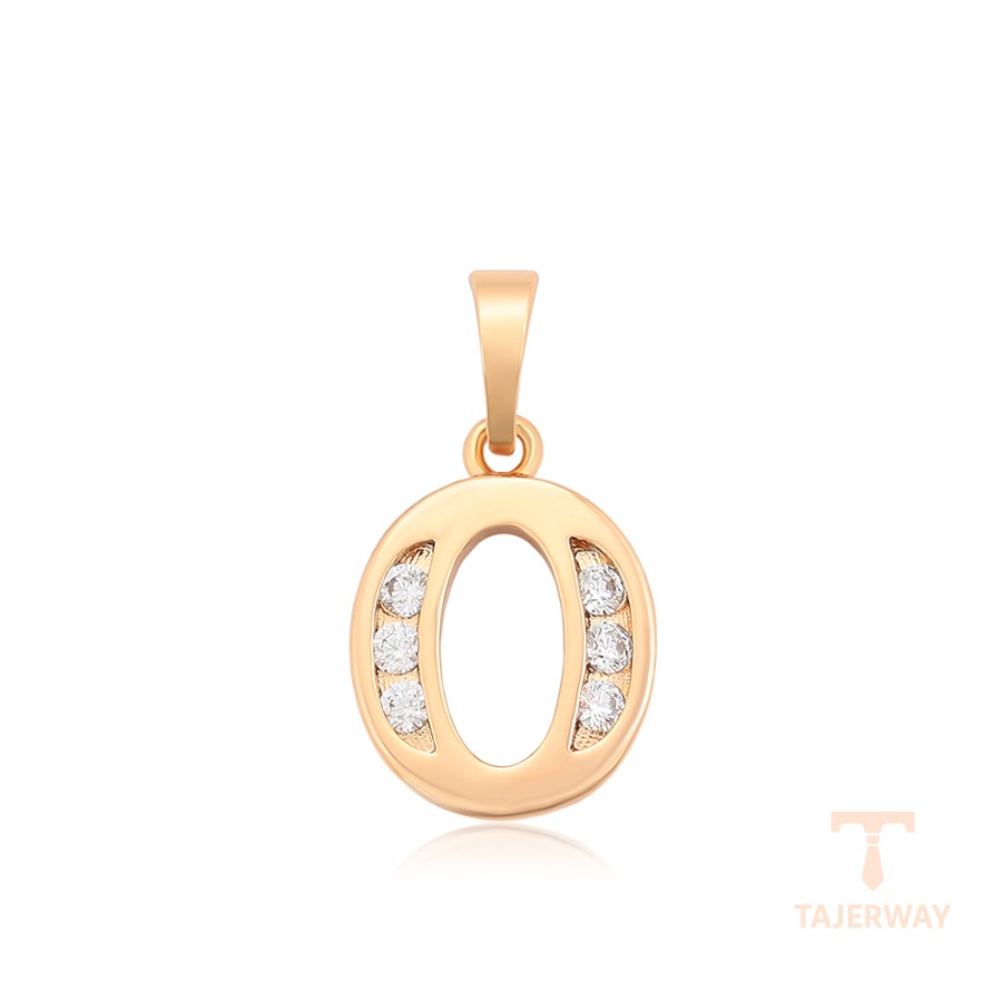 اویز ژوپینگ رنگ طلایی طرح طلا ۱۸ عیار نگین‌دار کد X000839239