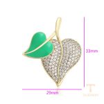نمای نزدیک اویز ژوپینگ نگین‌دار کد X000852233