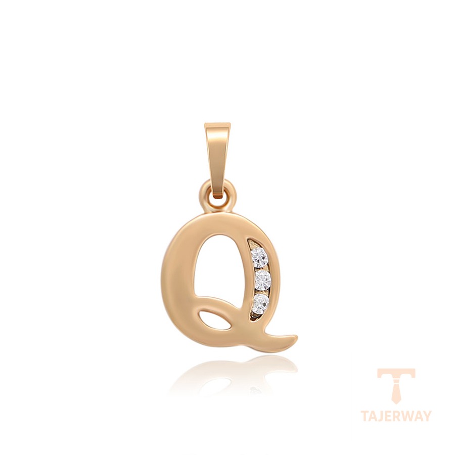 اویز ژوپینگ رنگ طلایی طرح طلا ۱۸ عیار نگین‌دار کد X000865286