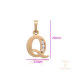 جزییات و نمای نزدیک اویز ژوپینگ طول Free وزن 1.56 گرم کد X000865286