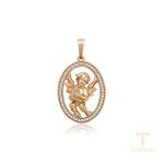 نمای نزدیک اویز ژوپینگ نگین‌دار کد X000878055