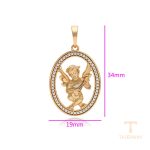 جزییات و نمای نزدیک اویز ژوپینگ وزن 4 گرم کد X000878083