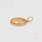 جزییات و نمای نزدیک اویز ژوپینگ وزن 2.05 گرم کد X000887493