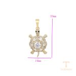 نمای نزدیک اویز ژوپینگ نگین‌دار کد X000897436