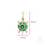 نمای نزدیک اویز ژوپینگ نگین‌دار کد X000897437