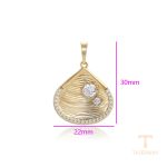 جزییات و نمای نزدیک اویز ژوپینگ وزن 3.77 گرم کد X000926056