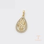 جزییات و نمای نزدیک اویز ژوپینگ طول Free وزن 2.11 گرم کد X000926057