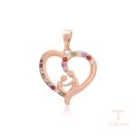 نمای نزدیک اویز ژوپینگ نگین‌دار کد X000941335