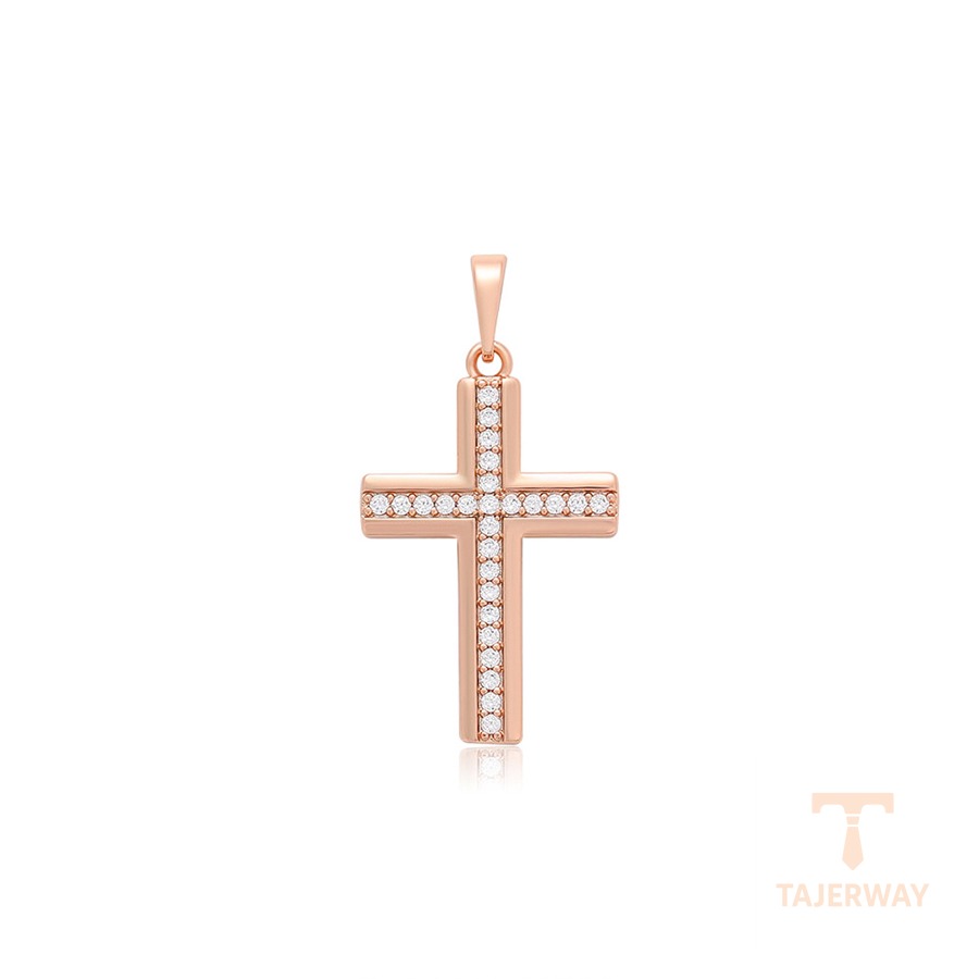 اویز ژوپینگ رنگ طلایی طرح طلا نگین‌دار کد X000941356