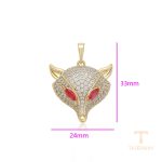 نمای نزدیک اویز ژوپینگ نگین‌دار رنگ ثابت کد X000942207