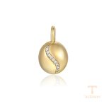 نمای نزدیک اویز ژوپینگ نگین‌دار کد X000957522